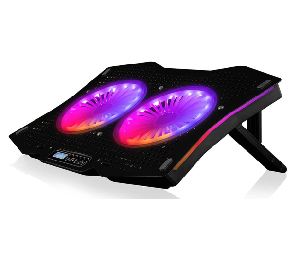 MODECOM Podstawka chłodząca pod laptopa CF18 RGB SILENT FAN czarna PL-MC-CF-18-RGB - 665549 - zdjęcie 2